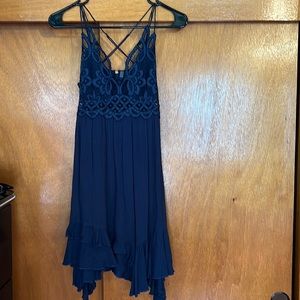 Navy Free People dress slip